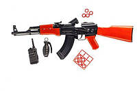 Детский игрушечный Автомат "АК-47" с пистонами и аксессуарами Golden Gun 251