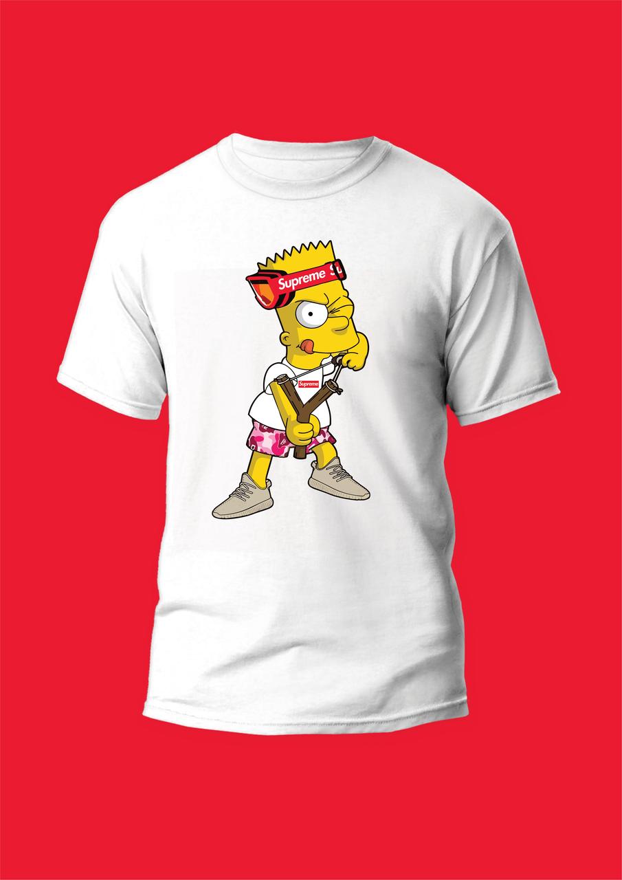 Футболка YOUstyle Bard Simpsons Supreme 1105 White