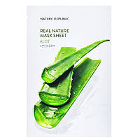 Увлажняющая ма ска с алоэ Nature Republic Aloe Real Nature Ma sk Sheet 23 мл