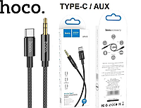 Аудио кабель Hoco UPA19 Aux mini Jack 3.5 mm - USB Type-C M/M Cable 1 м чёрный