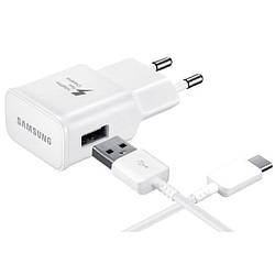 СЗУ Samsung EP-TA20EWECGRU (СЗУ 2A + Type-C Cable) White or