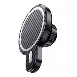 Автотримач для телефона з бездротовою зарядкою Wireless Amaztec Magnetic 15W Vent Mount for iPhone 12 Series