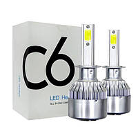 Автомобильные LED лампы C6 H1 6500K 3800 LM 36 W светодиодные лампы I&S.