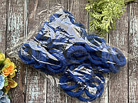 Резинка Калуш 4 см, 50 шт/уп люрекс синего цвета