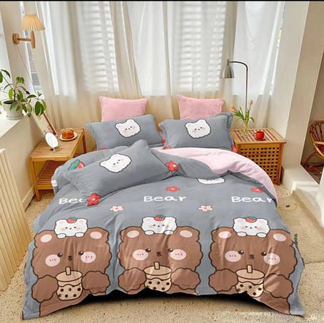 Тепла велюрова постільна білизна для дітей, фото 1