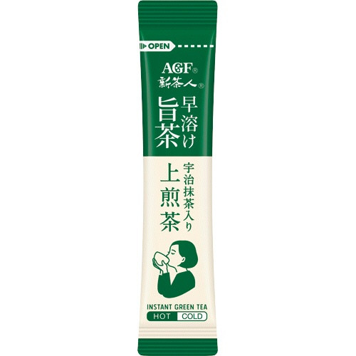 Ajinomoto AGF Uji Matcha Containing GreenTea Чай матча з Удзі, смак Сенча, стік 0,8 г. До 10/2026