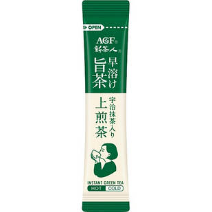 Ajinomoto AGF Uji Matcha Containing GreenTea Чай матча з Удзі, смак Сенча, стік 0,8 г. До 02/2027