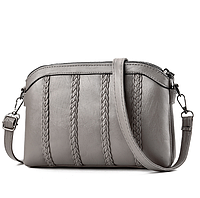Качественная женская мини сумочка клатч на плечо, маленькая сумка Серый