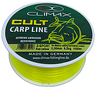 Леска Climax Cult Carp Line Z-Sport 1000м 0.22-0.28мм Yellow