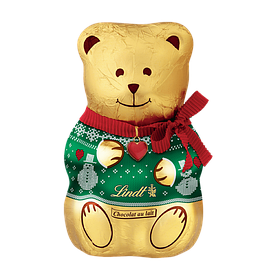 Шоколадний ведмедик Lindt Teddy Sweater Green 100g