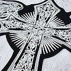 Нашивка термо (thps-067) Хрест з крилами наспинна, фото 4