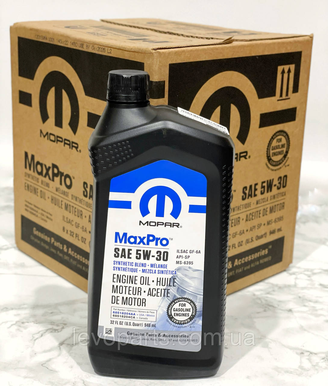 Моторна олива Mopar MaxPro 5W30 0,95 л. 68518204AA / 68218920AB