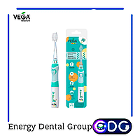 Vega Kids VK-400B LIGHT-UP (голубая) Электрическая детская звуковая зубная щетка