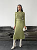 Сукня міді Греммі жіноча красива в'язана з ажурним візерунком Smdi5438, фото 10