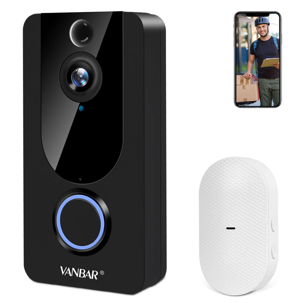 Б/У. VANBAR Video Doorbell Wireless, камера дверного дзвінка, камера відеоспостереження
