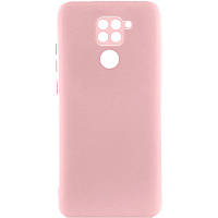 Чохол TPU GETMAN Liquid Silk Full Camera для Xiaomi Redmi Note 9 / Redmi 10X Рожевий / Pink