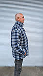 Рубашка тепла чоловіча 52-62 розміриесть на фесть на флисе на лисе, фото 6