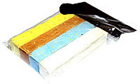 Дріб м'який пакет "Люкс-Колор" кольоровий квадратний (4 цв.) (80x16x16 мм.)