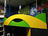 Дитяче ліжко-горище з робочою зоною, кутовим шафою, тумбою і сходами-комодом КЛ21-13 ЕКО, фото 3