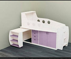 Ліжко горище для дитини з висувним столом КЧД-0505