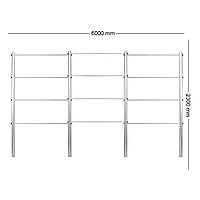 Опора для растений Шпалера садовая 2300*6000 (D28)