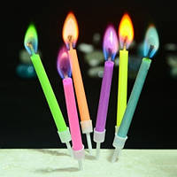 Свечи маленькие (в торт) с цветным огнем 6331 (5шт/5цв)