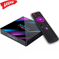 Медиаплеер смарт приставка Smart TV H96 MAX 4/32 RK3318 Android 9.0 TV Box для телевизора на андроид