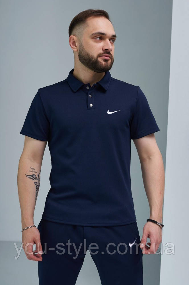 Поло чоловіче Nike синє (1590528213)