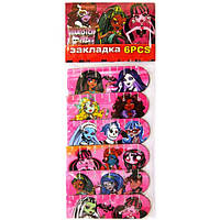 Закладка з магнітом 10183-13/850MH "Monster High" (6 шт. в упаковці )