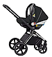 Коляска универсальная 3 в 1, візок CARRELLO Ultimo CRL-6512 3in1 Sable Black, чорна, Карелло Ультимо, фото 4