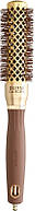 Термобрашинг EXPERT BLOWOUT SHINE Wavy Bristles Gold&Brown Olivia Garden 25мм