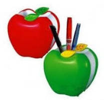Підставка для ручок пластик No 6008/9090 "Яблуко" 8,5*9*6 см