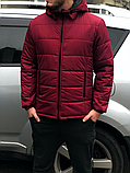 Куртка капюшон зима бордо S, фото 3