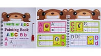 Книжка детская №5001-3 на спирали Пиши-играй-буквы англ.яз.+маркер_6л.(24*10)