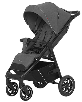Коляска прогулянкова, візочок Carrello Bravo CRL-5512 Lunar Grey, темно-сіра, Карелло Браво, до 22 кг, надувні колеса