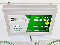 Гелевий акумулятор AGROMOT 100 Ah для квартири інвертора Турція акумуляторна батарея для дбж ібп безпечна
