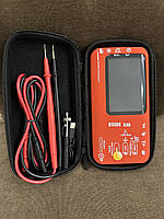 Цифровой смарт мультиметр красный (тестер) BSIDE S30 (встроенный аккумулятор) с фонариком