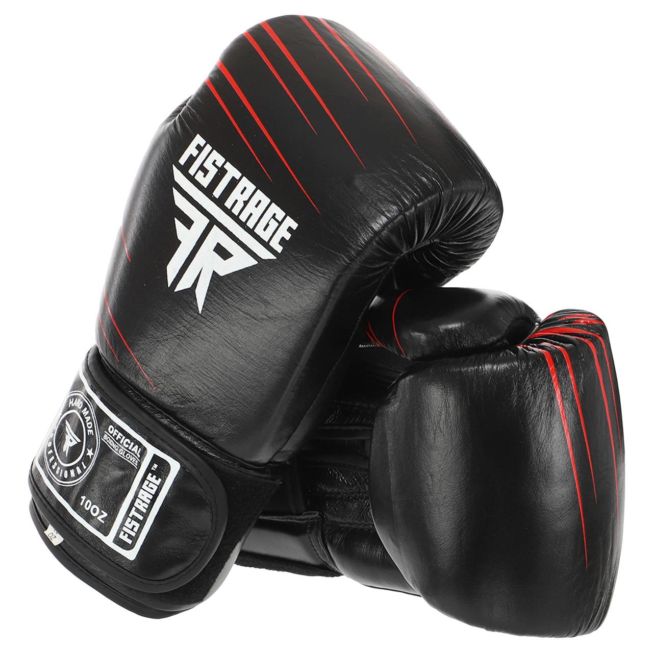 Перчатки боксерские кожаные FISTRAGE VL-6631 10-14унций цвета в ассортименте 10 унции - фото 6 - id-p1976520454