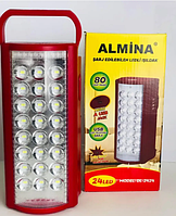 Ліхтар потужний павер банком переносний 24 LED Almina 3000 mAh Power bank Турція аварійне освітлення