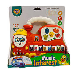 855-112 D Піаніно паровозик, музичне