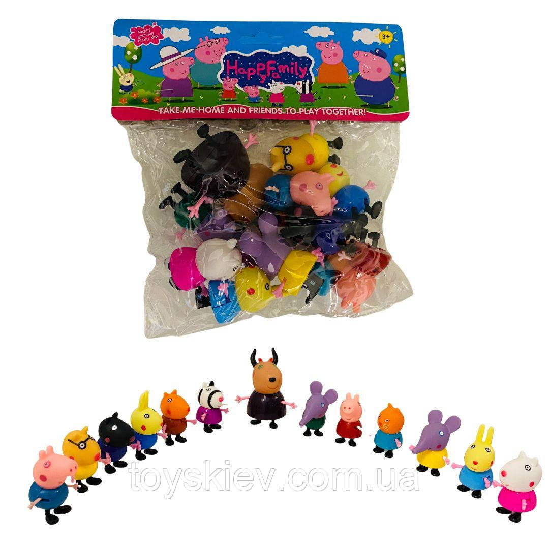 1835 G Герої свинка Пеппа, у пакеті 13 персонажів, фото 1