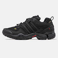 Зимние черные мужские термо-кроссовки Adidas Terrex Swift R2 Gore-Tex