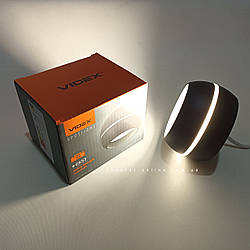 Накладний світильник Videx VL-SPF16A-B GX53 акцентний спот Ø90х50мм (AL543 під змінну LED лампу) циліндричний чорний