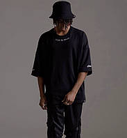 Футболка оверсайз унісекс Back to blvck чорна