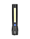 Ліхтар ручний X-BALOG BL-C62 XPE + COB із вбудованим акумулятором та зарядкою від USB, фото 2