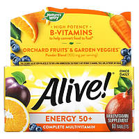 Вітаміни Енергія 50+, 60 таб Alive!  Nature's Way USA