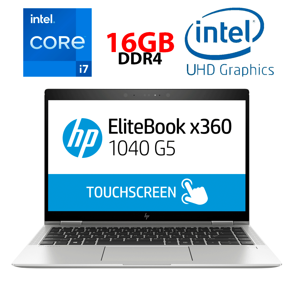 Ноутбук Б-клас HP EliteBook x360 1040 G5/ 14" 1920x1080 Touch/ i7-8650U/ 16GB RAM/ 512GB SSD/ UHD 620