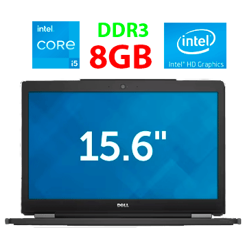 Ноутбук Dell Latitude E5550/ 15.6" (1366x768)/ Core i5-5300U/ 8 GB RAM/ 240 GB SSD/ HD 5500