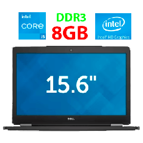 Ноутбук Dell Latitude E5550/ 15.6" (1366x768)/ Core i5-5300U/ 8 GB RAM/ 240 GB SSD/ HD 5500, фото 1