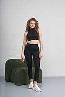 Кроп-топ Рібана чорний